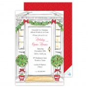 Christmas Invitations, Classic Front Door, Roseanne Beck